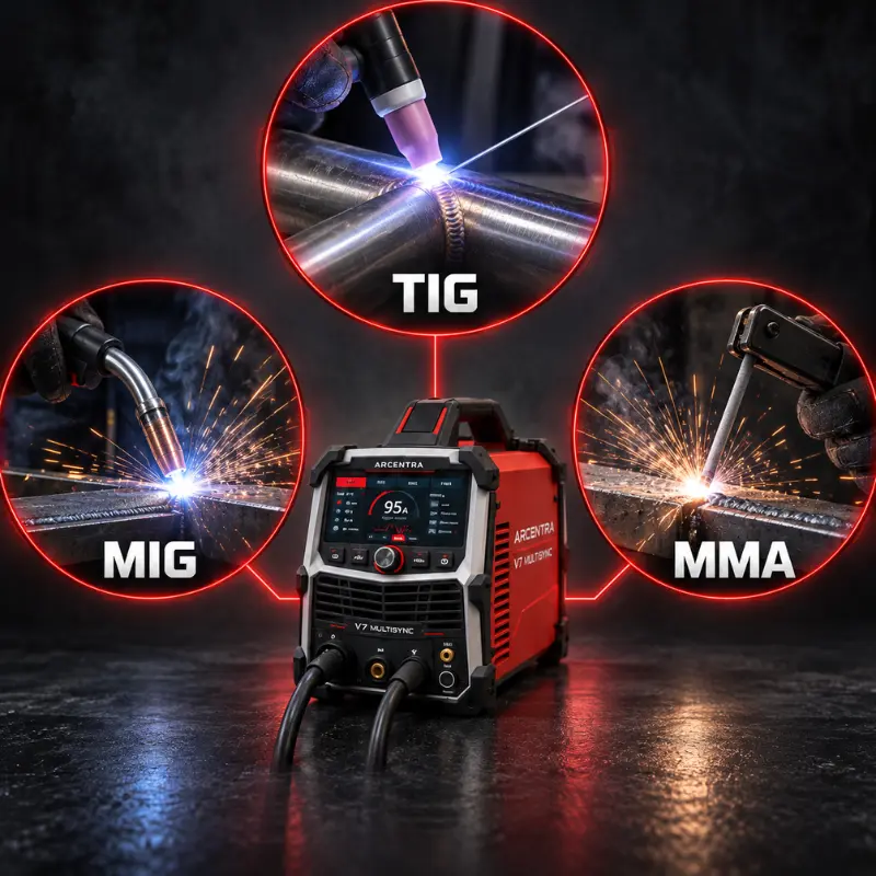 Arcentra v7 Multisync — TIG, MIG a MMA procesy v jednom stroji