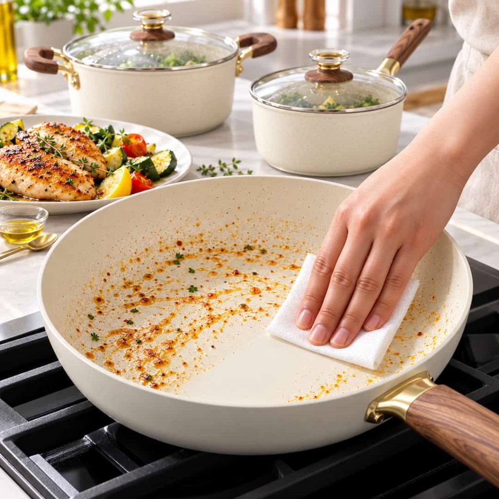 CookingPro set 15 pezzi: rivestimento atossico senza PFAS PFOA PTFE