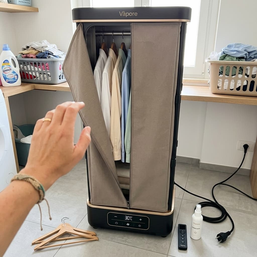 Vàpore in uso in lavanderia — cliente Giulia M., Torino