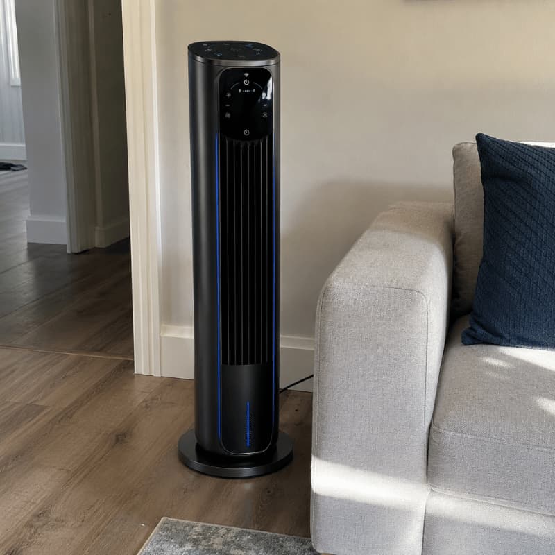Ventilatore a colonna in casa